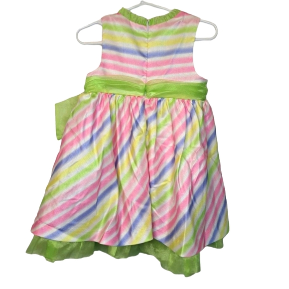 Bonnie Jean Pastel Multicolored Party Dress Size 2T - Picture 2 of 4